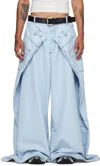 Lu'u Dan Blue Clot Edition Maxi X Maxi X Maxi Jeans In Ice Blue