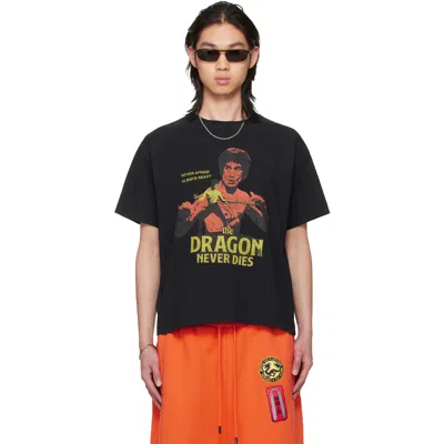 Lu'u Dan Bruce Lee X Lựu Đạn Black Athletic T-shirt