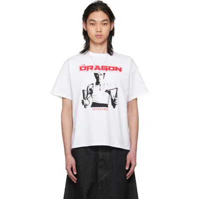 Lu'u Dan Bruce Lee X Lựu Đạn White Athletic T-shirt