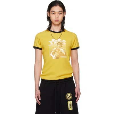 Lu'u Dan Bruce Lee X Lựu Đạn Yellow Ringer T-shirt