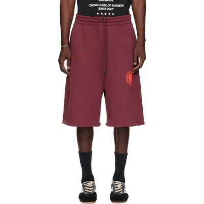 Lu'u Dan Burgundy Zoku Shorts In Dried Blood