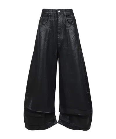 Lu'u Dan Coated Double Xl Jeans In Black