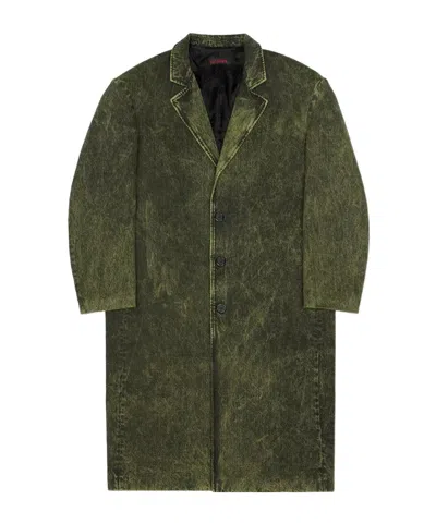 Lu'u Dan Crombie Coat In Green