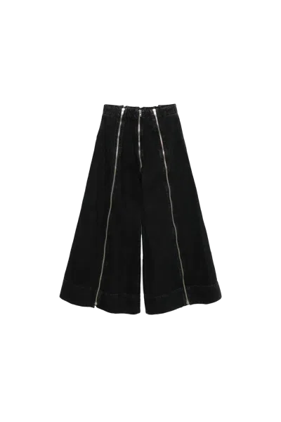 Lu'u Dan Denim Flight Pants Black