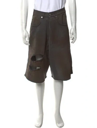 Pre-owned Lu'u Dan Denim Shorts W/ Tags In Green
