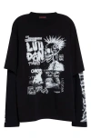 Lu'u Dan Double Deck Crew Neck T-shirt In Black