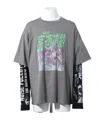 Lu'u Dan Double Deck T-shirt In Gray