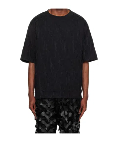 Lu'u Dan Embroidered Crew Neck T-shirt In Black