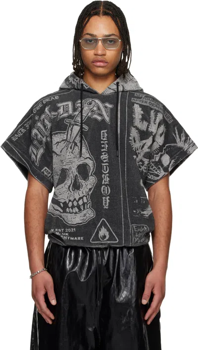 Lu'u Dan Gray 'year Of The Horse' Half Hoodie