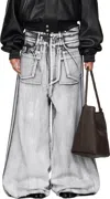 Lu'u Dan Gray Radiation Dumpster Jeans In Gray