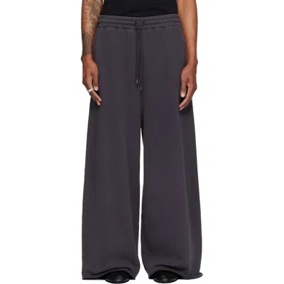 Lu'u Dan Gray Raw-cut Bontan Sweatpants In Blue