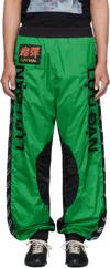 Lu'u Dan Nylon Track Pants In Green