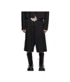 Lu'u Dan Black Kriss Kross Denim Shorts In Black