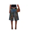 Lu'u Dan Blue Kriss Kross Denim Shorts In Blue