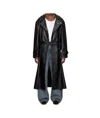 Lu'u Dan Black Jiman Leather Coat In Black