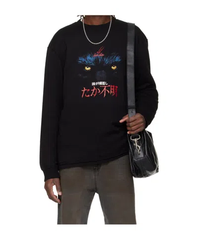 Lu'u Dan Long-sleeved Crew Neck T-shirt In Black