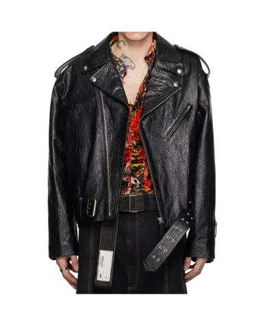 Lu'u Dan Black L-d Perfecto Leather Jacket