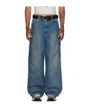 Lu'u Dan Blue Side Zip Jeans In Blue