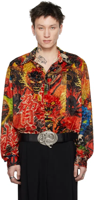 Lu'u Dan Multicolor Misfit Shirt In Demon Movie