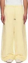 Lu'u Dan Thickened Bontans Drawstring Sweatpants In Yellow