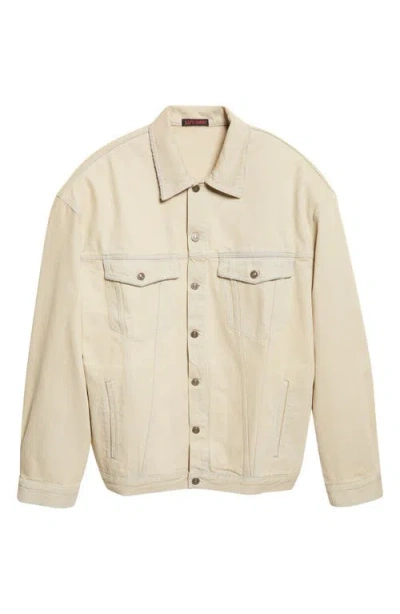 Lu'u Dan Oversize Cotton Denim Jean Jacket In Neutral