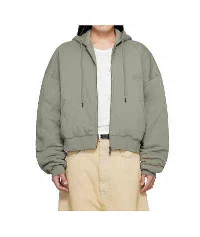Lu'u Dan Padded Hoodies In Gray