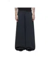 Lu'u Dan Black Raw-cut Bontan Sweatpants In Black