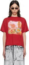 Lu'u Dan Slurp Noodles Box T-shirt In Red