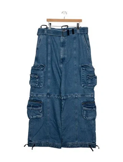 Pre-owned Lu'u Dan Relaxed Fit Jeans In Blue
