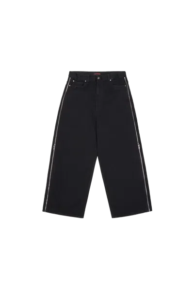 Lu'u Dan Side Zip Jeans Black