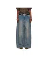 Lu'u Dan Blue Side Zip Jeans In Blue