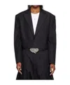 Lu'u Dan Slashed Long-sleeved Blazer In Multi