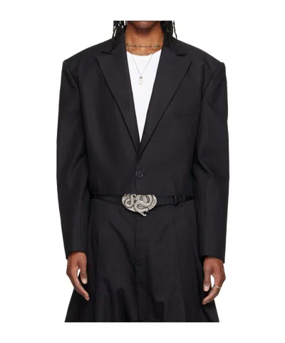 Lu'u Dan Slashed Long-sleeved Blazer In Multi