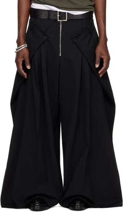 Lu'u Dan Ssense Exclusive Black Super Big Tailored Trousers