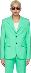 Lu'u Dan Ssense Exclusive Green 70's Blazer In 70's Green