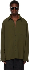 Lu'u Dan Ssense Exclusive Khaki Oversized Shirt In Khaki