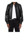 Lu'u Dan Stand-up Collar Leather Jacket In Multi