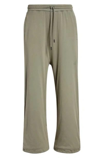 Lu'u Dan Wadded Bontans Wide Leg Sweatpants In Green