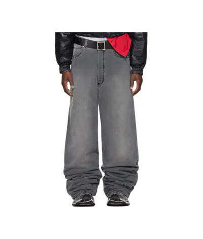 LU'U DAN WADDED STACK JEANS