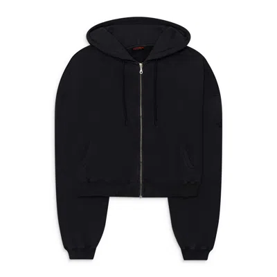 Lu'u Dan Washed Zip Hoodie Black In S