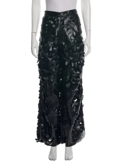 Pre-owned Lu'u Dan Wide Leg Pants In Black