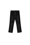 Lu'u Dan Black Zipped Riot Jeans In Black