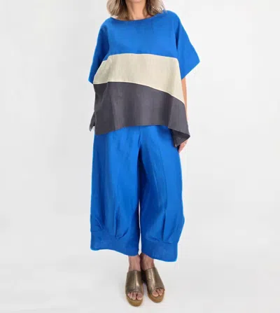 Luukaa - Breeze Linen Pant In Blue