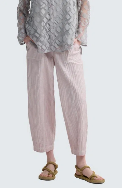 Luukaa Anouk Garment-dyed O-shape Pants In Black