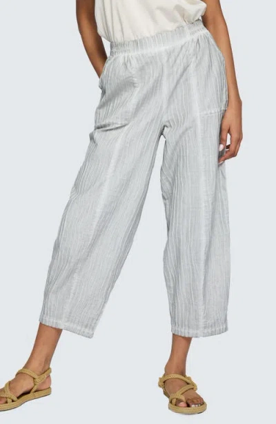 Luukaa Anouk Garment-dyed O-shape Pants In Blue