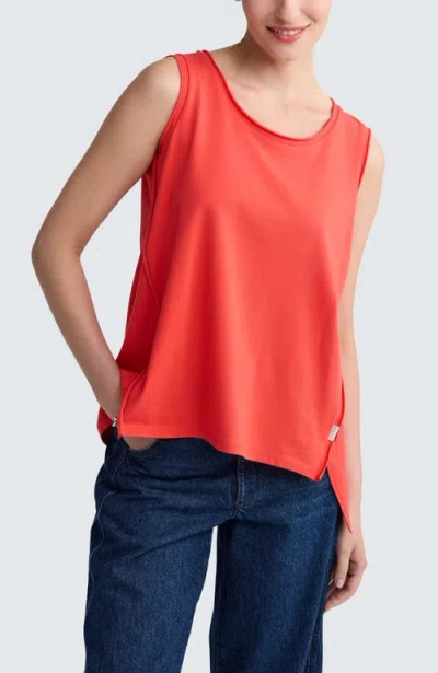 Luukaa Azari Sleeveless Jersey Top In Red