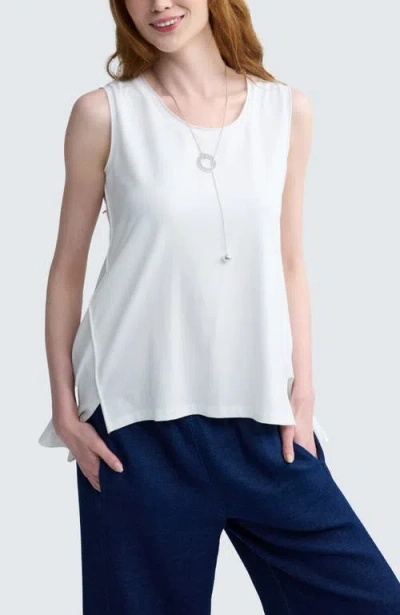 Luukaa Azari Sleeveless Jersey Top In White
