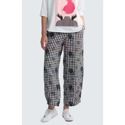 Luukaa Clarisse Neon Print Linen Pants In Multi