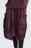 Luukaa Crimson Balloon Skirt In Multi