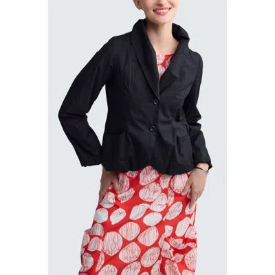 Luukaa Dorelle Solid Balloon Jacket In Black
